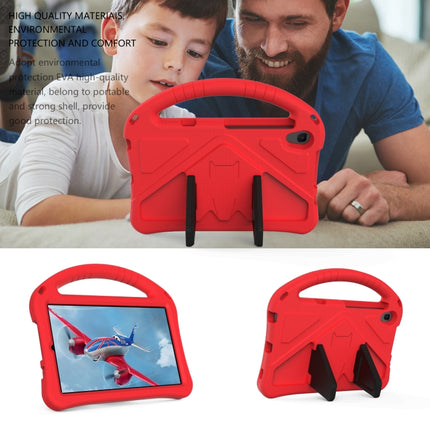 For Galaxy Tab A 8.4 (2020) T307 EVA Flat Anti Falling Protective Case Shell with Holder(Red)-garmade.com