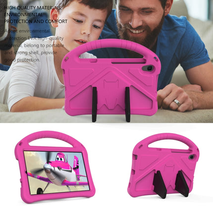 For Galaxy Tab A 8.4 (2020) T307 EVA Flat Anti Falling Protective Case Shell with Holder(RoseRed)-garmade.com
