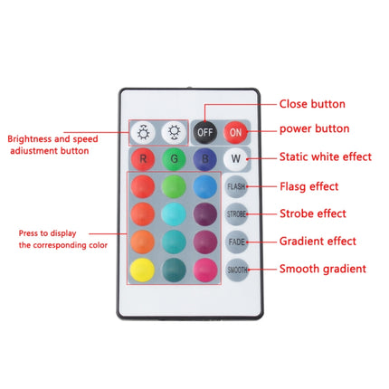 Bluetooth LED RGB Controller with 24 Keys Infrared Controller for 5630 5050 3528 2835 LED Strip, DC 5-24V-garmade.com