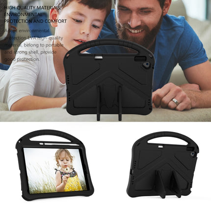 For iPad 10.2 2021 / 2020 / 2019 EVA Flat Anti Falling Protective Case Shell with Holder(Black)-garmade.com