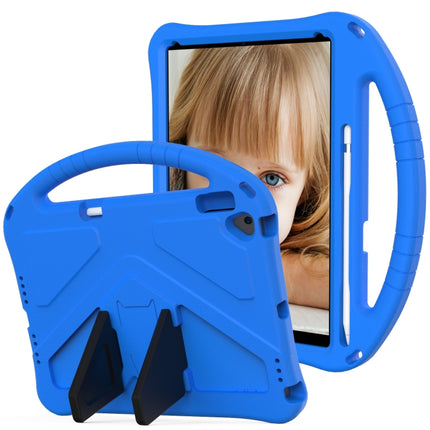 For iPad 10.2 2021 / 2020 / 2019 EVA Flat Anti Falling Protective Case Shell with Holder(Blue)-garmade.com