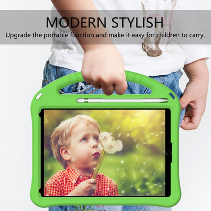 For iPad 10.2 2021 / 2020 / 2019 EVA Flat Anti Falling Protective Case Shell with Holder(Green)-garmade.com