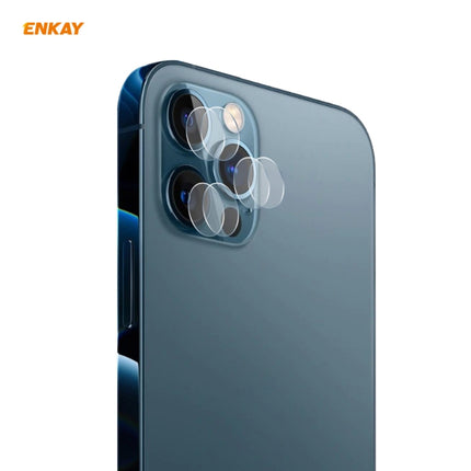 2 Set For iPhone 12 Pro / 12 Pro Max ENKAY Hat-Prince 0.2mm 9H 2.15D Round Edge Rear Camera Lens Tempered Glass Film 3 PCS/Set-garmade.com