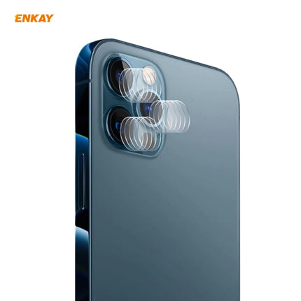 5 Set For iPhone 12 Pro / 12 Pro Max ENKAY Hat-Prince 0.2mm 9H 2.15D Round Edge Rear Camera Lens Tempered Glass Film 3 PCS/Set-garmade.com