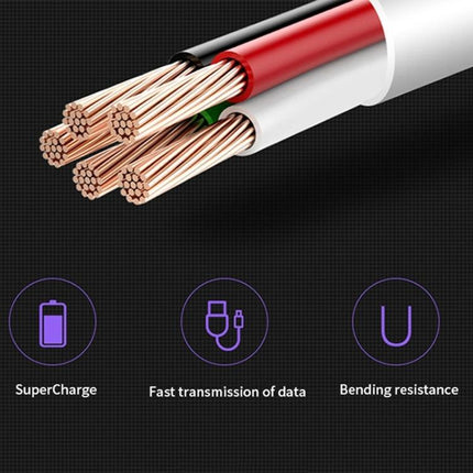 XJ-041 6A USB to USB-C / Type-C Fast Charging Data Cable, Length: 1.5m-garmade.com