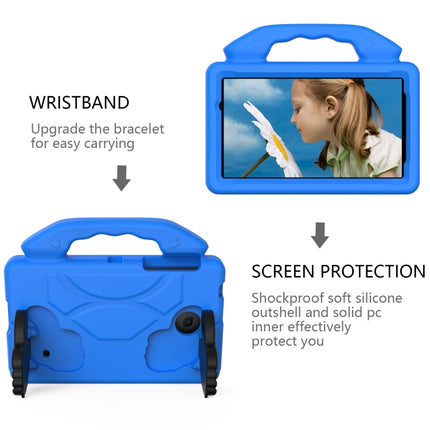For Galaxy Tab A 7.0 T280/T285 EVA Material Children Flat Anti Falling Cover Protective Shell With Thumb Bracket(Blue)-garmade.com