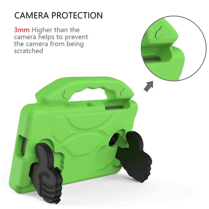 For Galaxy Tab A 7.0 T280/T285 EVA Material Children Flat Anti Falling Cover Protective Shell With Thumb Bracket(Green)-garmade.com