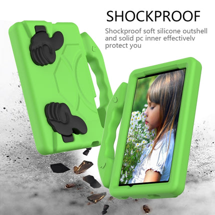 For Galaxy Tab A 7.0 T280/T285 EVA Material Children Flat Anti Falling Cover Protective Shell With Thumb Bracket(Green)-garmade.com