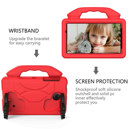 For Galaxy Tab 4 7.0 T230 / T231 EVA Material Children Flat Anti Falling Cover Protective Shell With Thumb Bracket(Red)-garmade.com