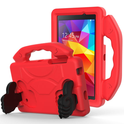 For Galaxy Tab 4 7.0 T230 / T231 EVA Material Children Flat Anti Falling Cover Protective Shell With Thumb Bracket(Red)-garmade.com