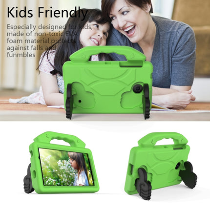 For Galaxy Tab 4 7.0 T230 / T231 EVA Material Children Flat Anti Falling Cover Protective Shell With Thumb Bracket(Green)-garmade.com