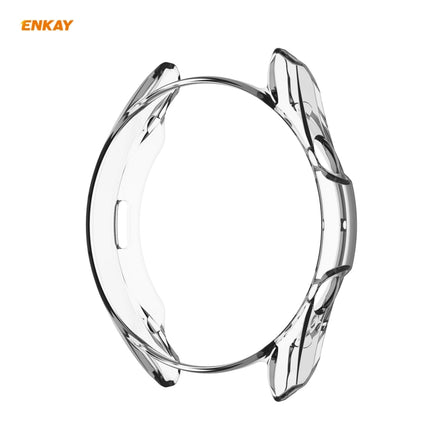 For Samsung Galaxy Watch 3 45mm 2 in 1 ENKAY Hat-Prince Transparent Soft TPU Case + 0.2mm 9H 2.15D Curved Edge Tempered Glass Film-garmade.com