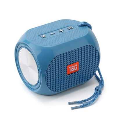 T&G TG196 TWS Subwoofer Bluetooth Speaker With Braided Cord, Support USB/AUX/TF Card/FM(Blue)-garmade.com