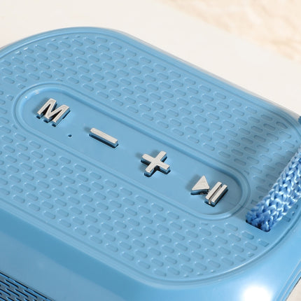T&G TG196 TWS Subwoofer Bluetooth Speaker With Braided Cord, Support USB/AUX/TF Card/FM(Blue)-garmade.com