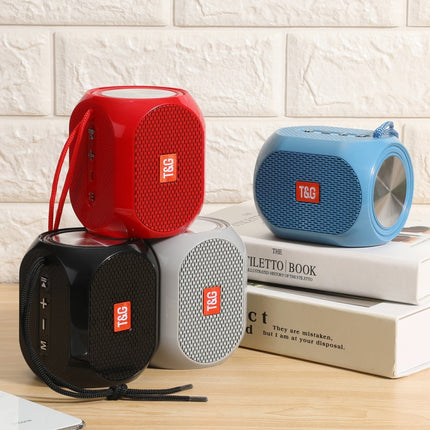 T&G TG196 TWS Subwoofer Bluetooth Speaker With Braided Cord, Support USB/AUX/TF Card/FM(Red)-garmade.com