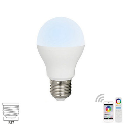 FUT017 6W Dual White LED Bulb 2.4GHZ RF Controllable Wifi Enabled CCT Adjustable Brightness Dimmable-garmade.com