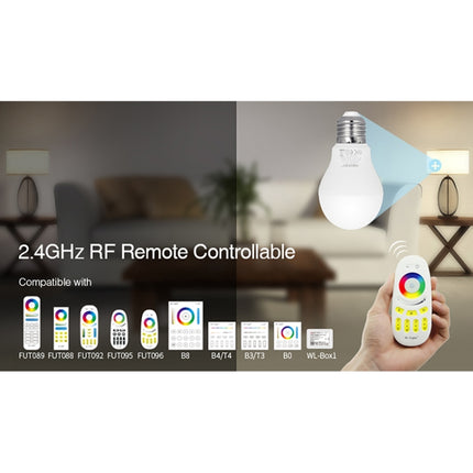 FUT014 E26 / E27 6W RGB + CCT Led Bulb Smart Phone APP WIFI LED Light White Warm Light Dimmable-garmade.com