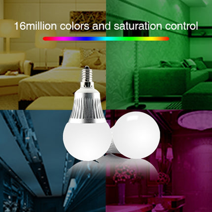 FUT013 5W E14 RGB + CCT LED Bulb AC100~240v 2.4g WiFi Remote Control Dimmable Led Lights-garmade.com