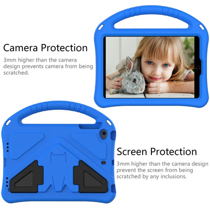 For iPad Mini5/4/3/2/1 EVA Flat Anti Falling Protective Case Shell with Holder(Blue)-garmade.com