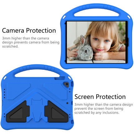 For iPad Air/Air2/9.7(2018)&(2017) EVA Flat Anti Falling Protective Case Shell with Holder(Blue)-garmade.com