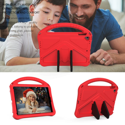 For iPad Air/Air2/9.7(2018)&(2017) EVA Flat Anti Falling Protective Case Shell with Holder(Red)-garmade.com