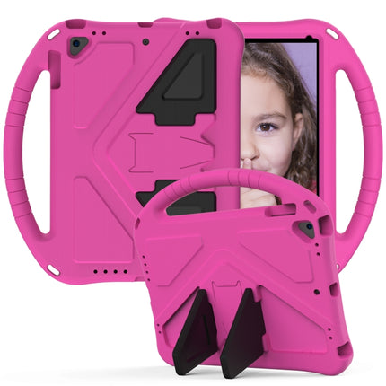 For iPad Air/Air2/9.7(2018)&(2017) EVA Flat Anti Falling Protective Case Shell with Holder(RoseRed)-garmade.com