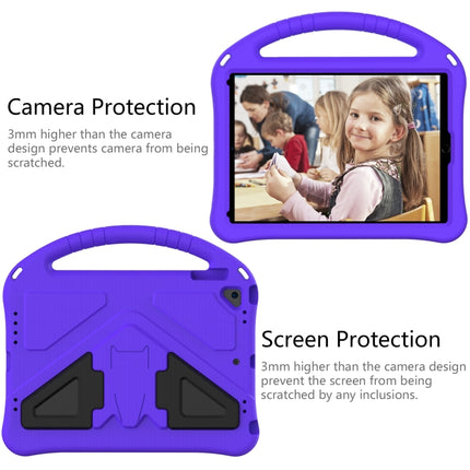 For iPad Air/Air2/9.7(2018)&(2017) EVA Flat Anti Falling Protective Case Shell with Holder(Purple)-garmade.com
