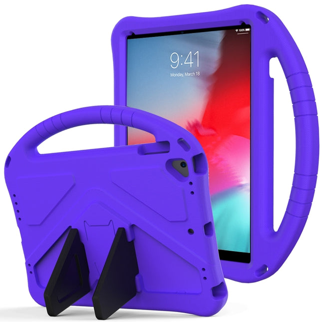 For iPad Air/Air2/9.7(2018)&(2017) EVA Flat Anti Falling Protective Case Shell with Holder(Purple)-garmade.com