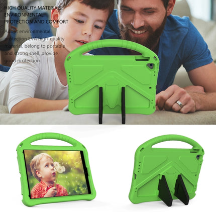 For iPad Air/Air2/9.7(2018)&(2017) EVA Flat Anti Falling Protective Case Shell with Holder(Green)-garmade.com