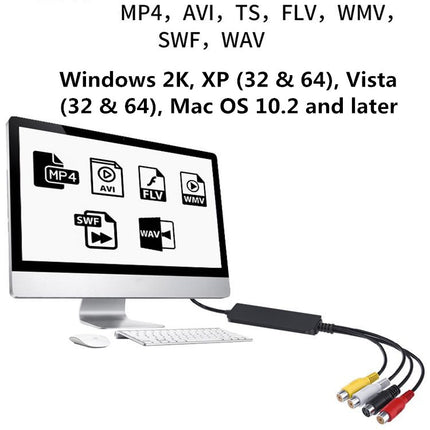 USB to RCA Cable 60+ Supports Vista 64 / Win 7 / Win 8 / Win 10 / Mac OS-garmade.com