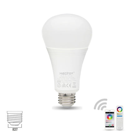 FUT105 12W RGB + CCT LED Bulb Light E27 Indoor Light 2.4G Remote Smart Phone APP Control Bedroom Living Room AC100~240V-garmade.com