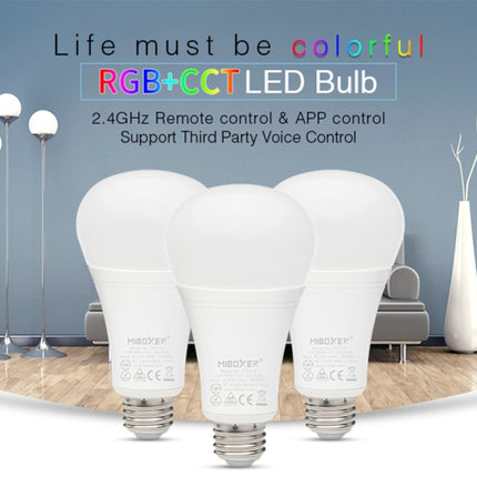 FUT105 12W RGB + CCT LED Bulb Light E27 Indoor Light 2.4G Remote Smart Phone APP Control Bedroom Living Room AC100~240V-garmade.com