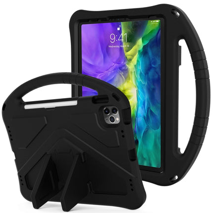 For iPad Pro 11（2020&2018) EVA Flat Anti Falling Protective Tablet Case Shell with Holder(Black)-garmade.com