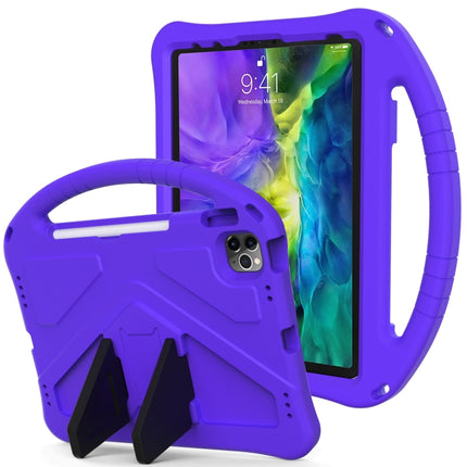 For iPad Pro 11（2020&2018) EVA Flat Anti Falling Protective Tablet Case Shell with Holder(Purple)-garmade.com