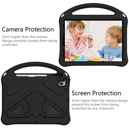 For iPad Air 2022 / 2020 10.9 EVA Flat Anti Falling Protective Case Shell with Holder(Black)-garmade.com