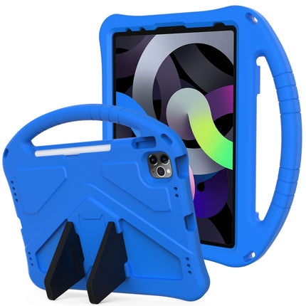 For iPad Air 2022 / 2020 10.9 EVA Flat Anti Falling Protective Case Shell with Holder(Blue)-garmade.com