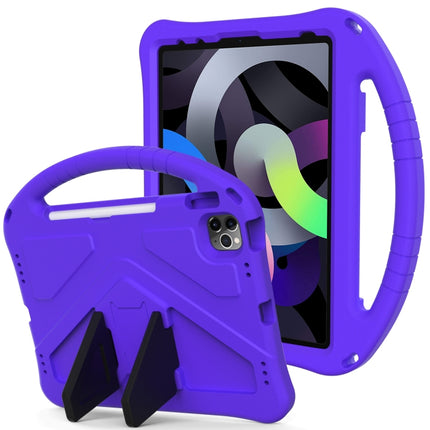 For iPad Air 2022 / 2020 10.9 EVA Flat Anti Falling Protective Case Shell with Holder(Purple)-garmade.com