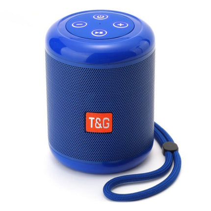 T&G TG519 TWS HiFi Portable Bluetooth Speaker Subwoofer Outdoor Wireless Column Speakers Support TF Card / FM / 3.5mm AUX / U Disk / Hands-free Call(Blue)-garmade.com