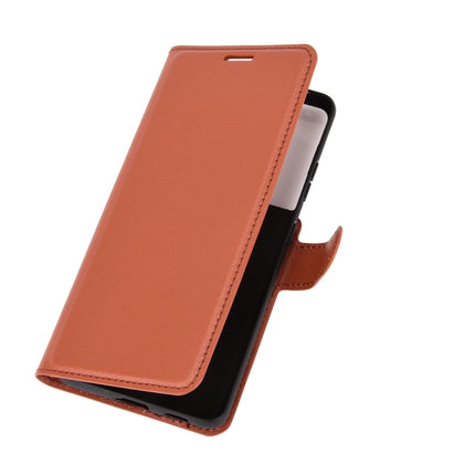 For Samsung Galaxy S21 Ultra 5G Litchi Texture Horizontal Flip Protective Case with Holder & Card Slots & Wallet(Brown)-garmade.com