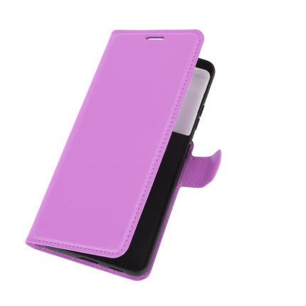 For Samsung Galaxy S21 Ultra 5G Litchi Texture Horizontal Flip Protective Case with Holder & Card Slots & Wallet(Purple)-garmade.com