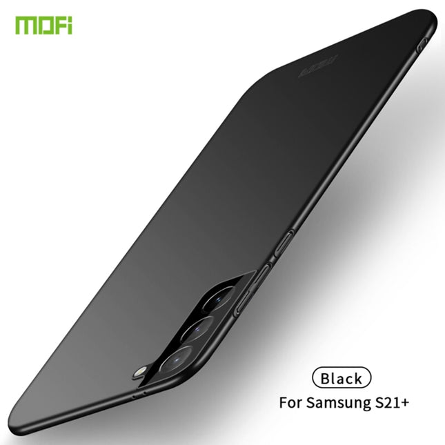 For Samsung Galaxy S21+ 5G MOFI Frosted PC Ultra-thin Hard Case(Black)-garmade.com
