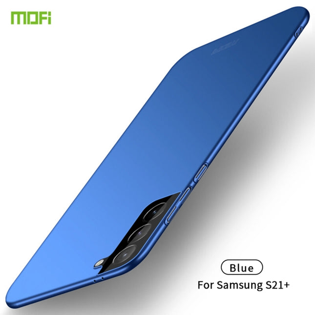For Samsung Galaxy S21+ 5G MOFI Frosted PC Ultra-thin Hard Case(Blue)-garmade.com