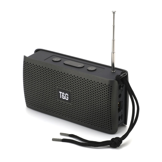 T&G TG282 Portable Bluetooth Speakers with Flashlight, Support TF Card / FM / 3.5mm AUX / U Disk / Hands-free Call(Black)-garmade.com