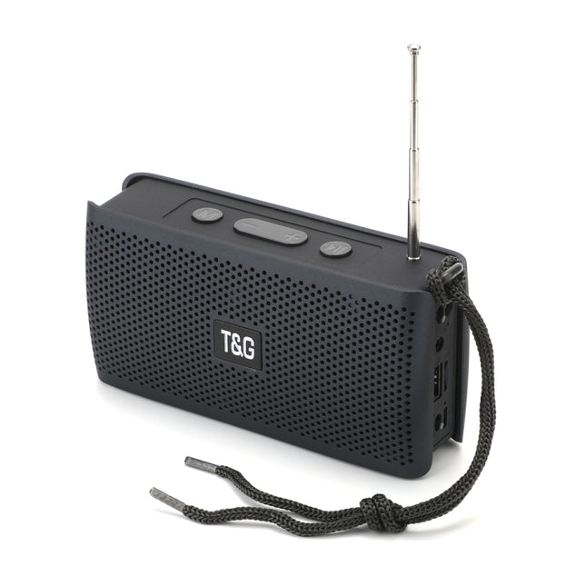 T&G TG282 Portable Bluetooth Speakers with Flashlight, Support TF Card / FM / 3.5mm AUX / U Disk / Hands-free Call(Blue)-garmade.com