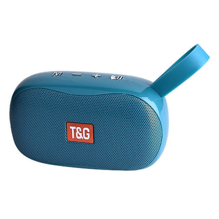 T&G TG173 TWS Subwoofer Bluetooth Speaker With Braided Cord, Support USB / AUX / TF Card / FM(Green)-garmade.com
