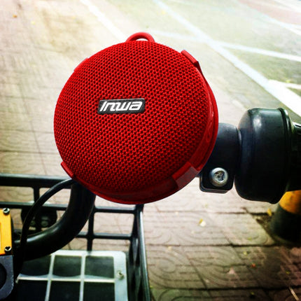 S360 Portable Outdoor Bikes Bluetooth Speaker IPX7 Waterproof Dust-proof Shockproof Speaker, Support TF(Red)-garmade.com