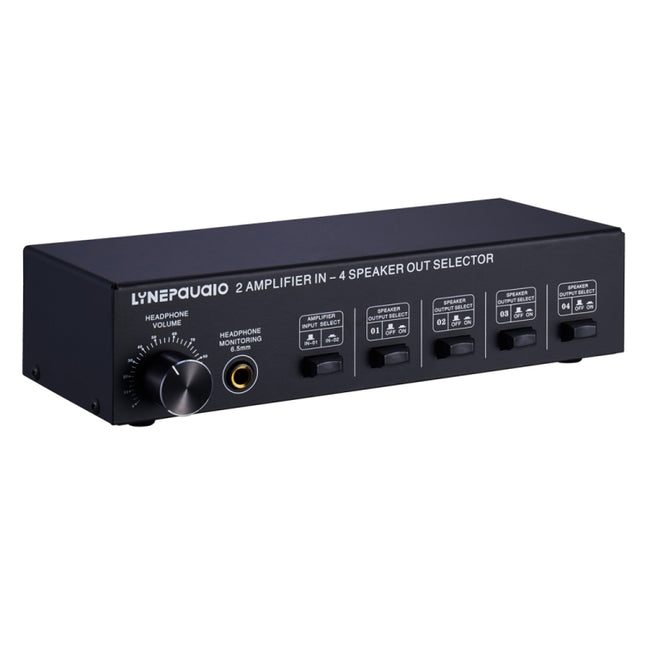 B032 2-in 4-out Power Amplifier Sound Switcher Speaker Lossless Sound Quality 300W Per Channel Switch Distributor Comparator with Headset Monitoring Function / Audio Input-garmade.com