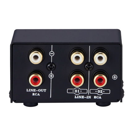 B101 2 In 1 Out (1 In 2 Out) Audio Source Signal Selection Switcher Computer Speaker RCA Lossless Audio Source Switcher-garmade.com