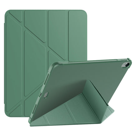 Multi-folding Surface PU Leather Matte Anti-drop Protective TPU Case with Pen Slot for iPad Air 2022 / 2020 10.9(Lavender Purple)-garmade.com