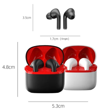 JM13 TWS Earphone Bluetooth 5.0 Touch Control Stereo Bass Sport Wireless Earphone With Mic(Black)-garmade.com